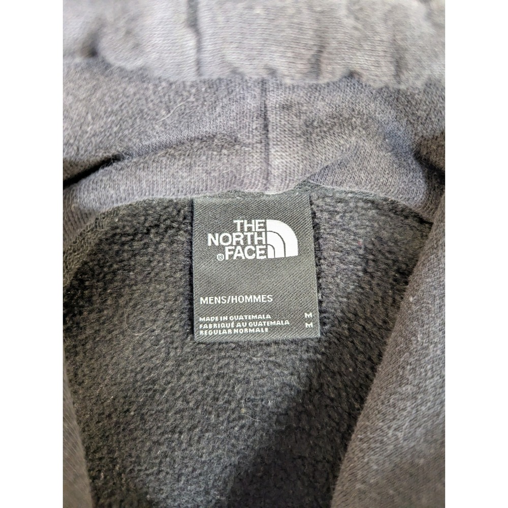 North Face Men Grizzly Bear Mountain Graphic Hoodie Black Sleeve Logo M #2339 - Picture 5 of 9
